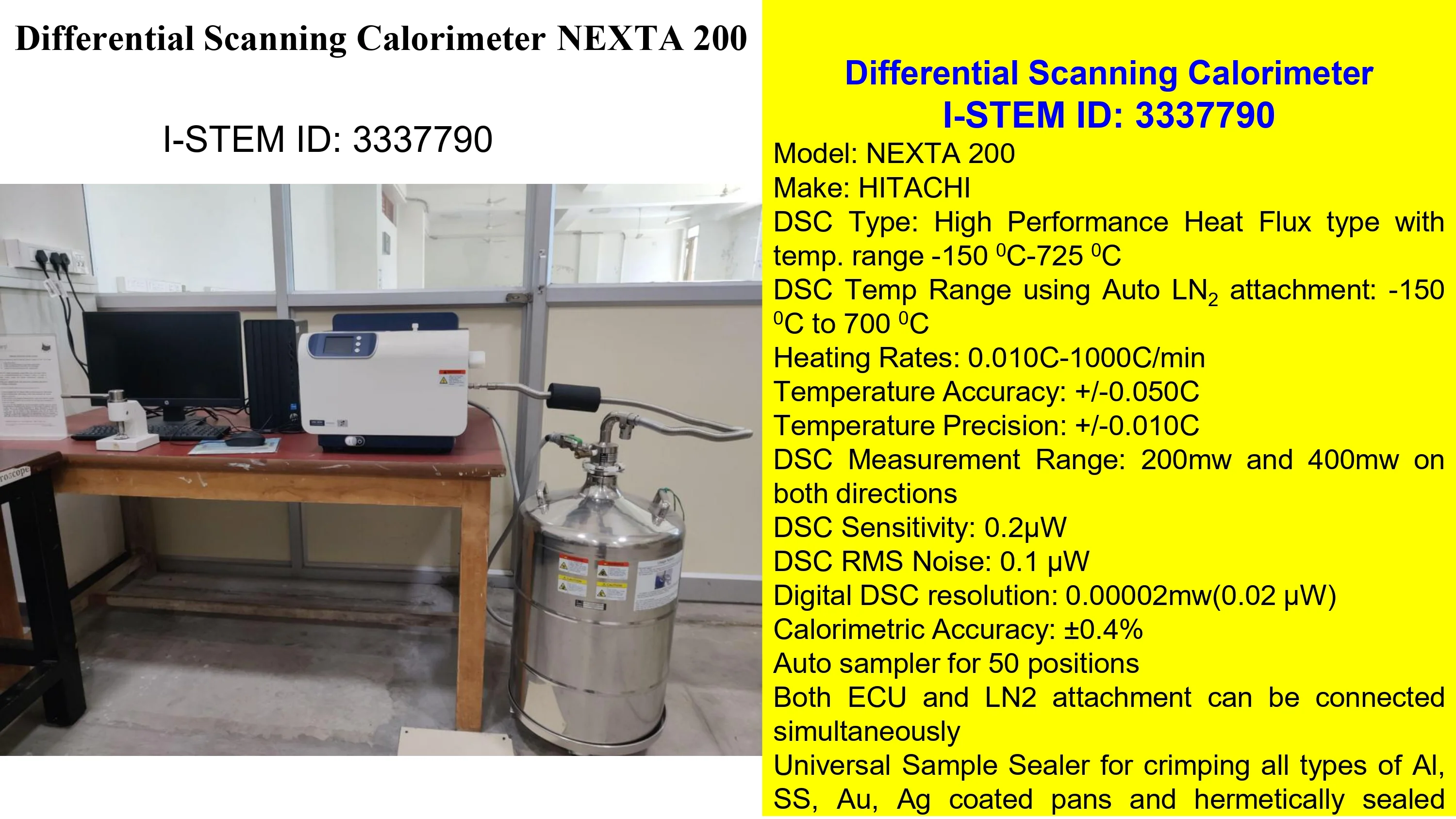 Differential Scanning Calorimeter