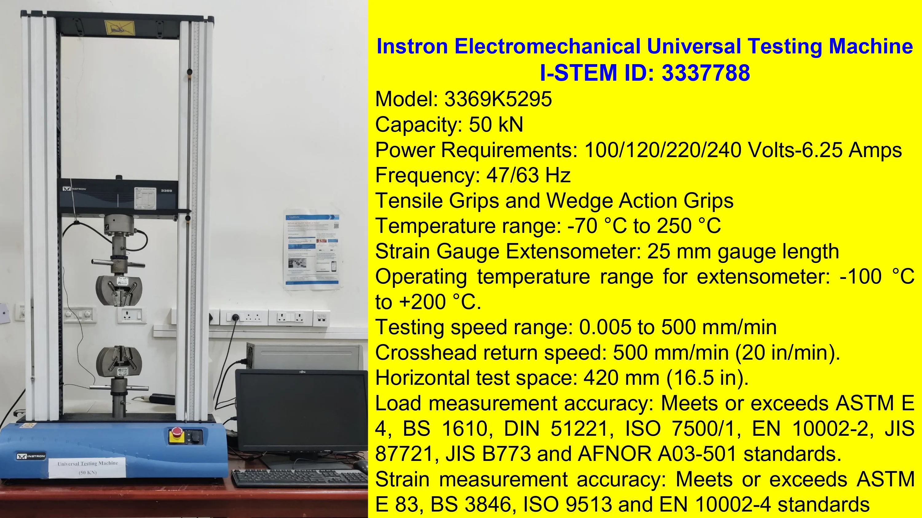 Electromechanical Universal Testing Machine