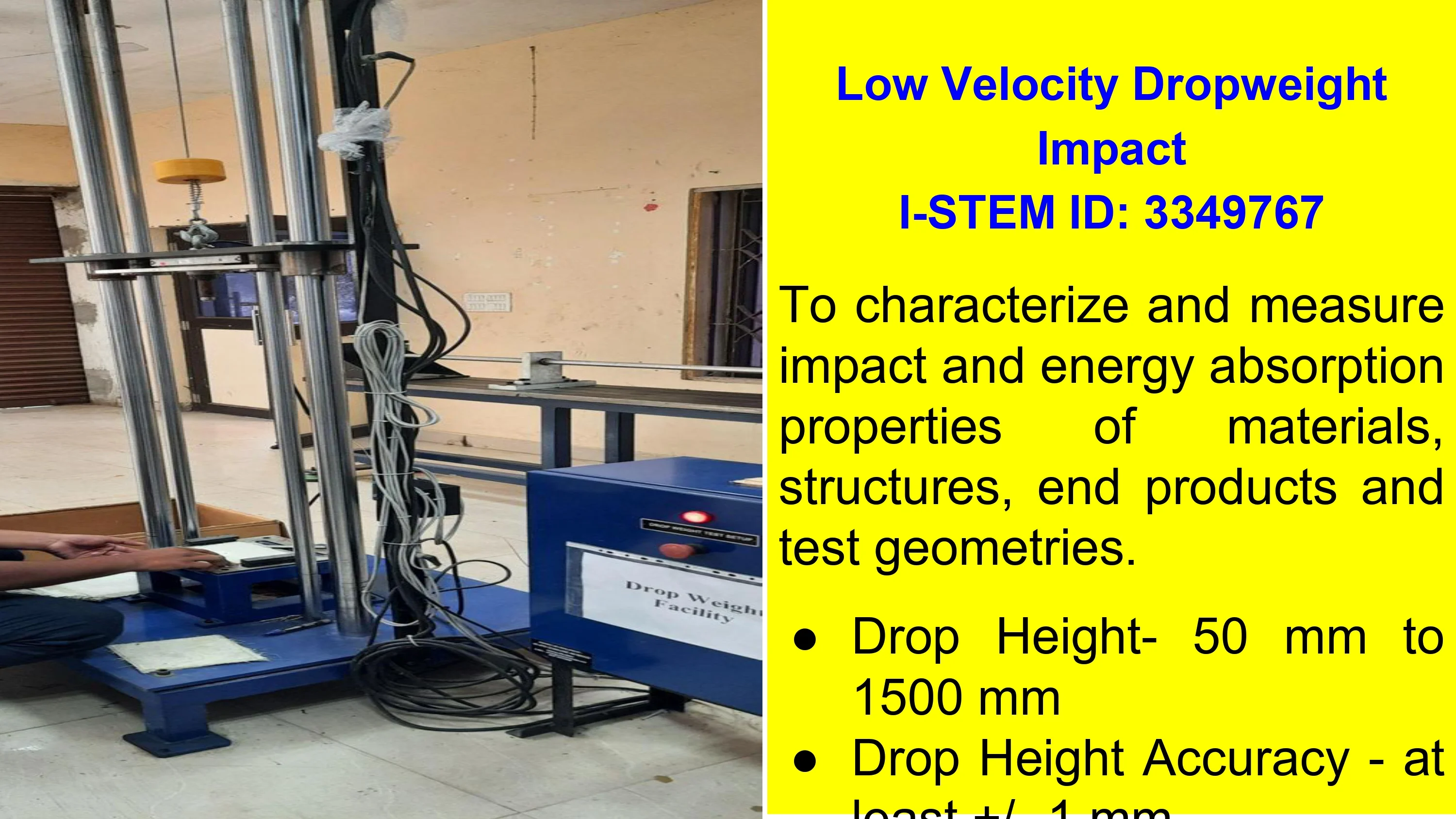 Low velocity dropweight impact