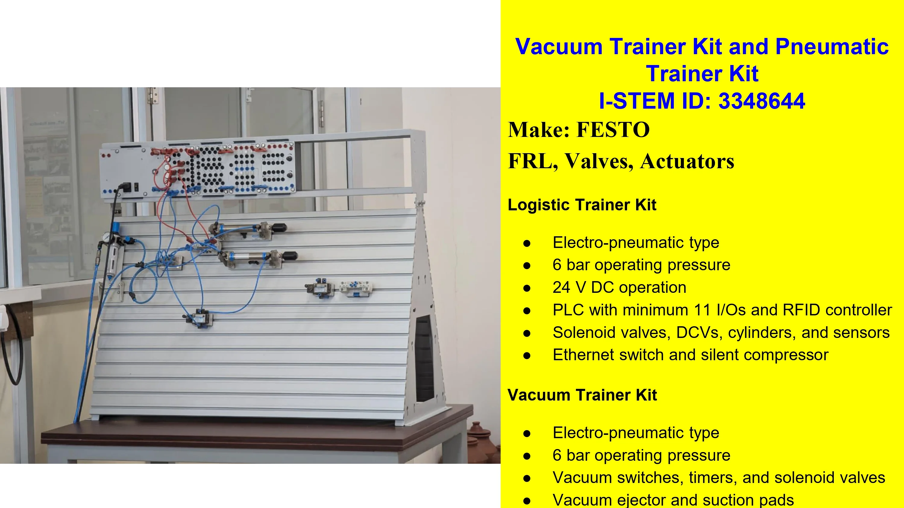 Vacuum Trainer Kit & Pneumatic Trainer Kit